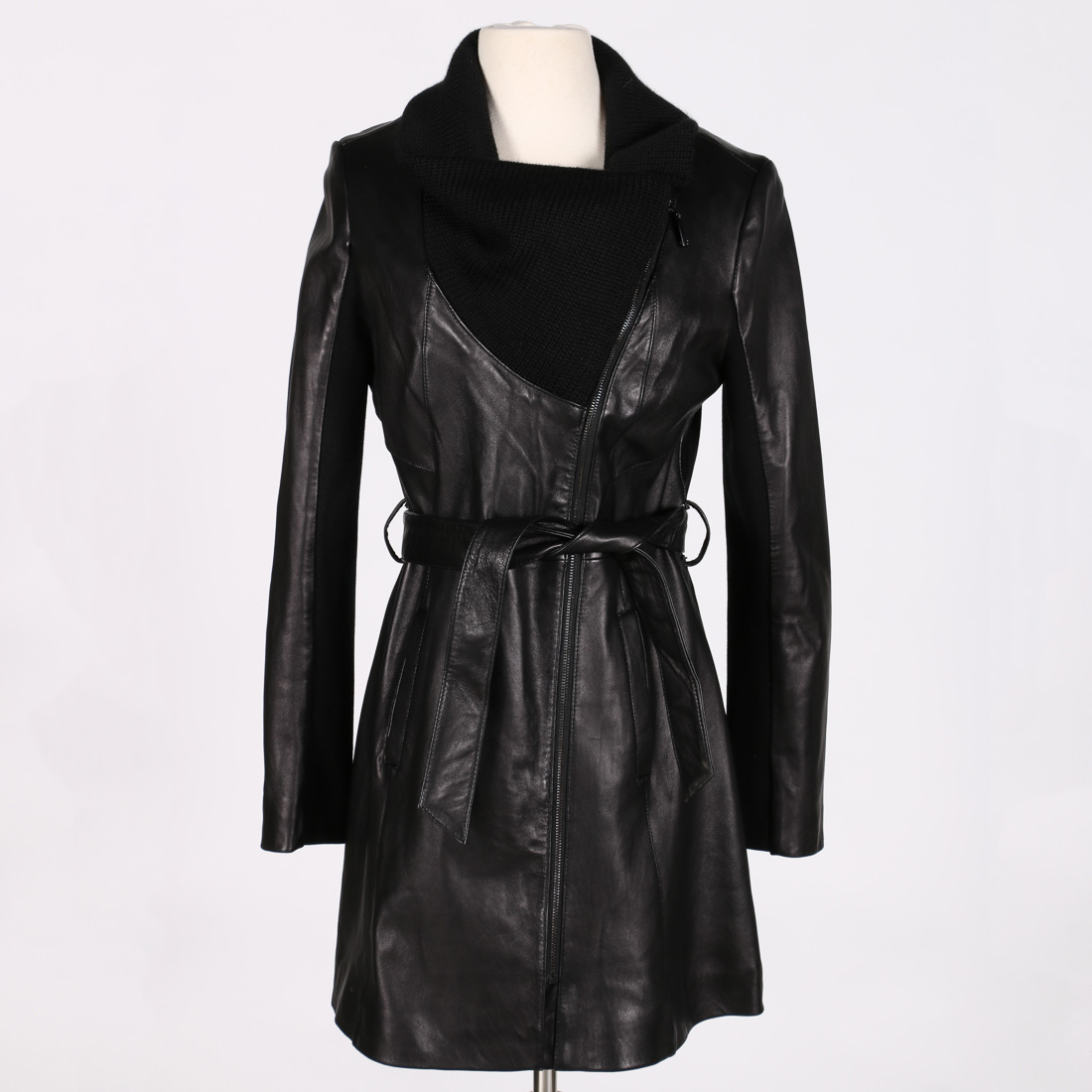 Alexandra Black Leather Jacket by Elie Tahari