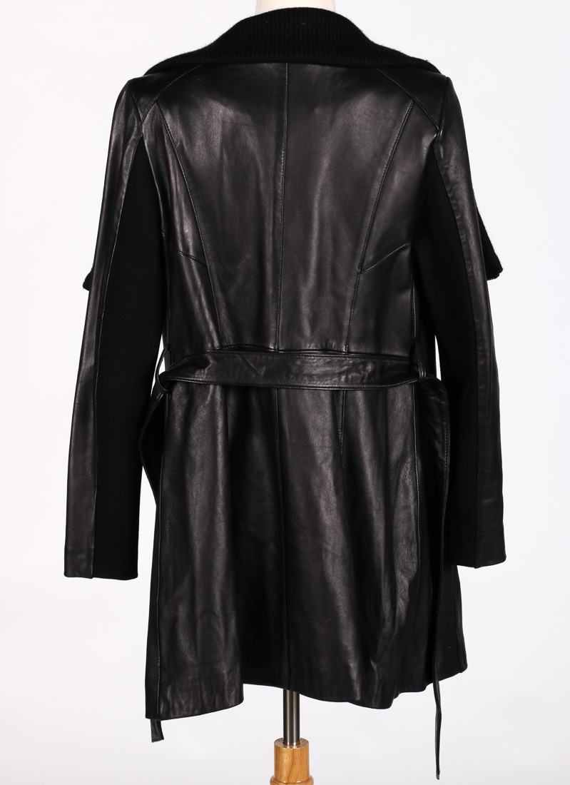 Alexandra Black Leather Jacket by Elie Tahari
