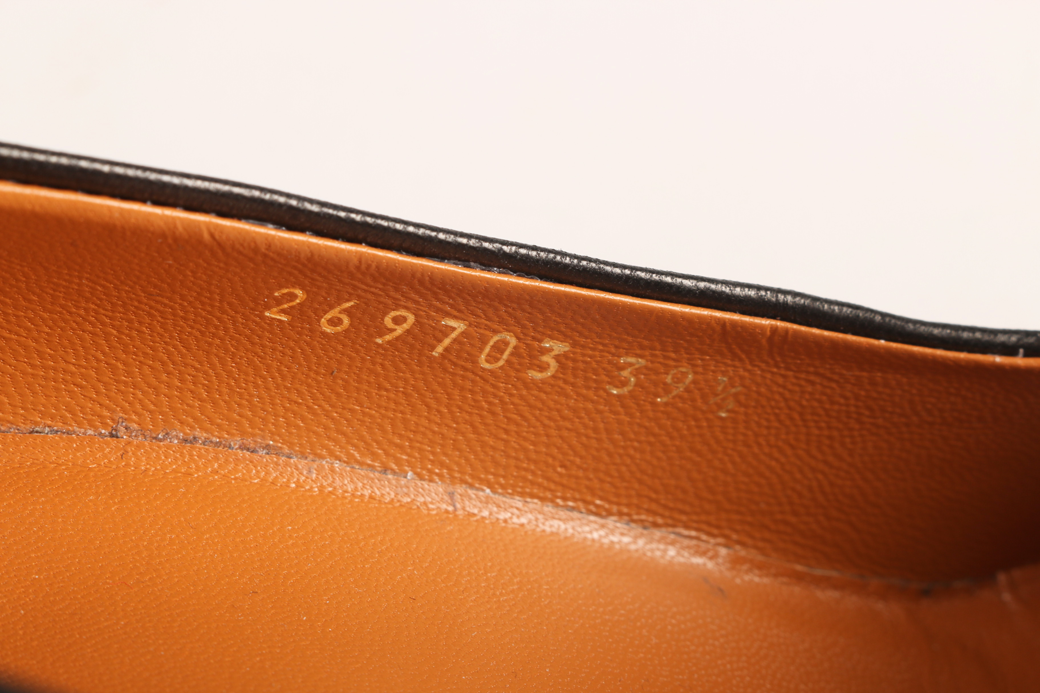 Pair of Black Gucci Heels, Size 8.5