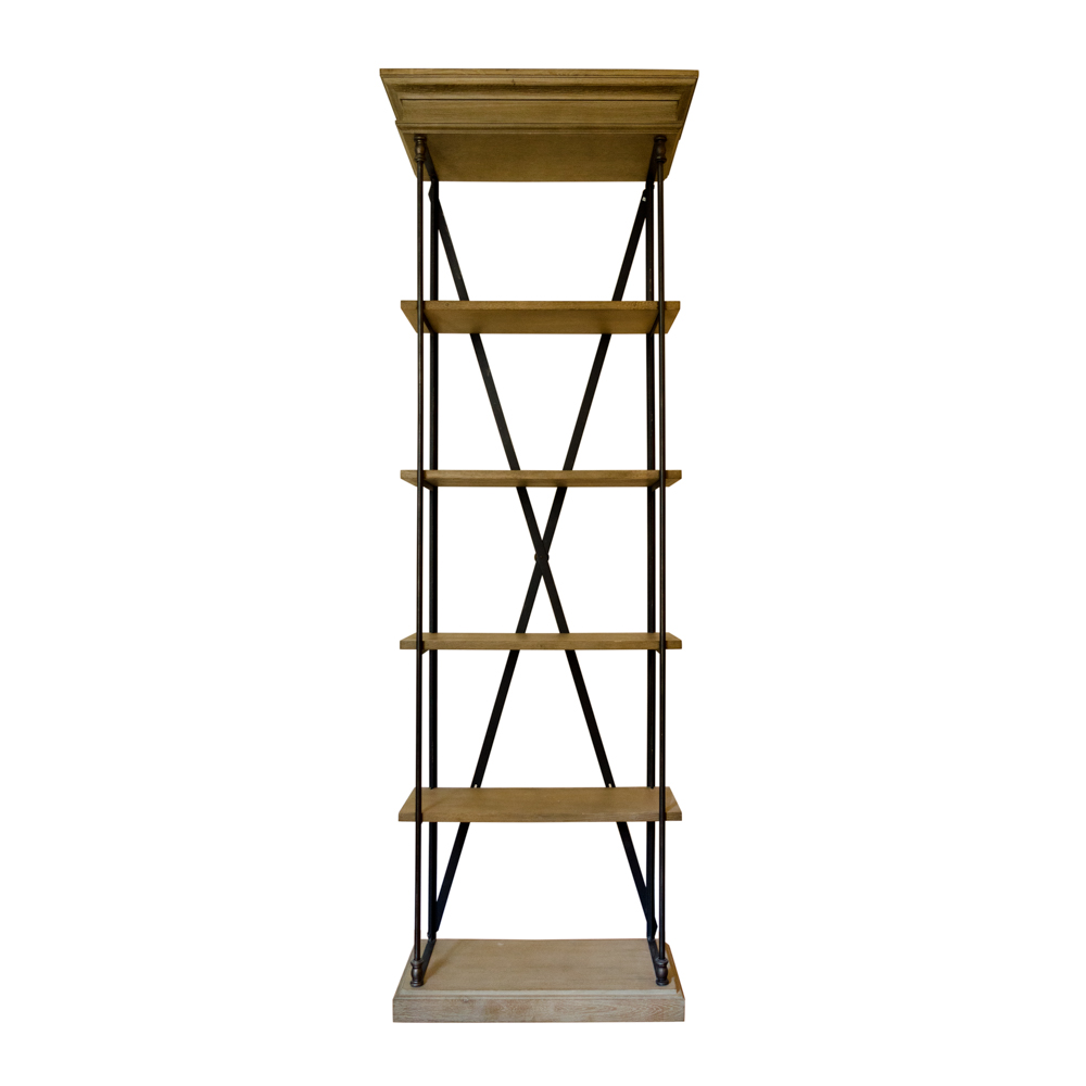 Restoration Hardware "Parisian Cornice" Single Shelving Bookcase