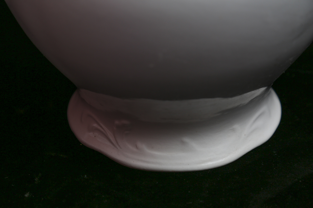 Vintage White China Water Basin and Pitcher