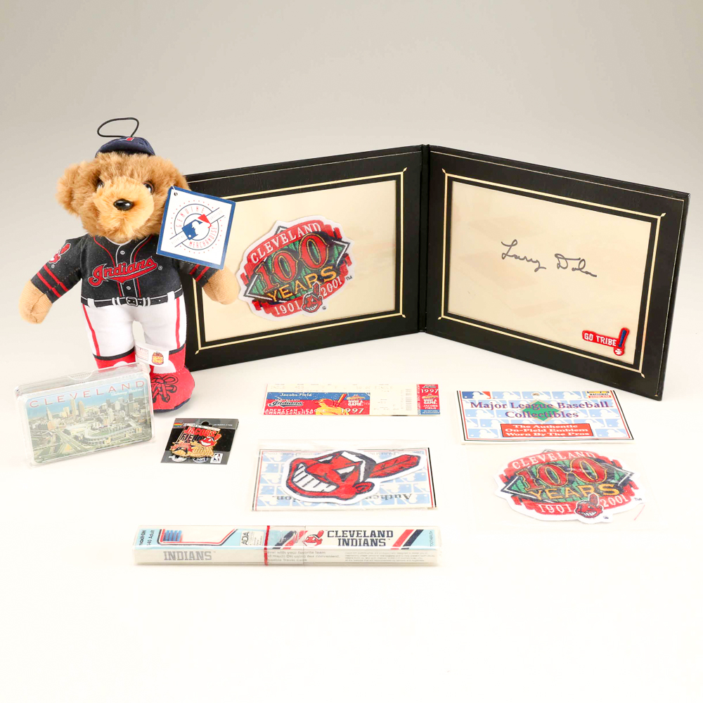 Cleveland Indians Memorabilia Plus Larry Dolan Autograph