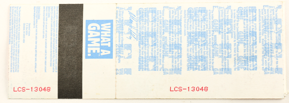 Cleveland Indians Memorabilia Plus Larry Dolan Autograph