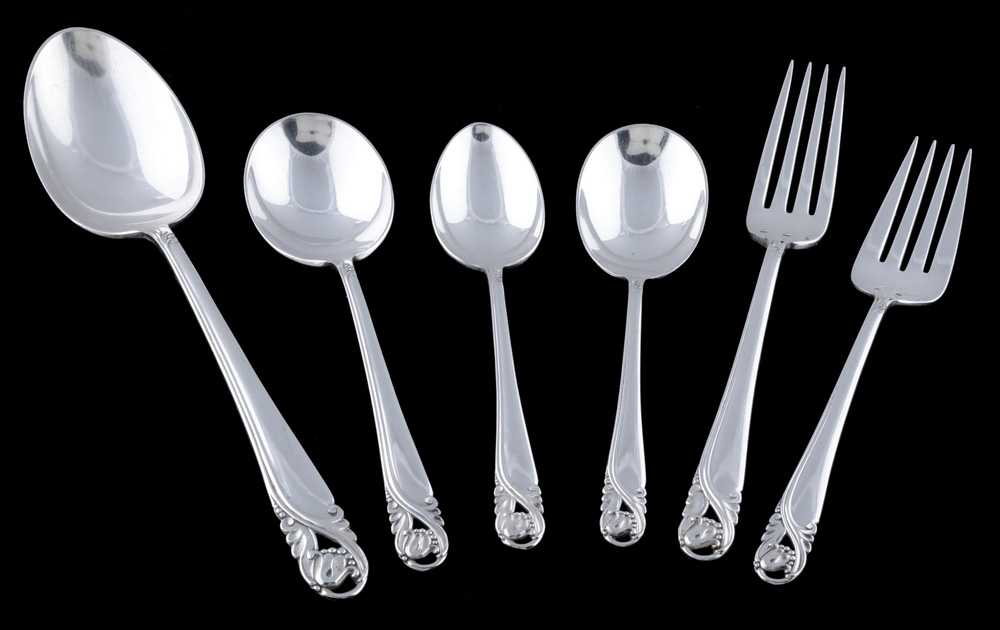 International Sterling Silver "Spring Glory" Flatware Set