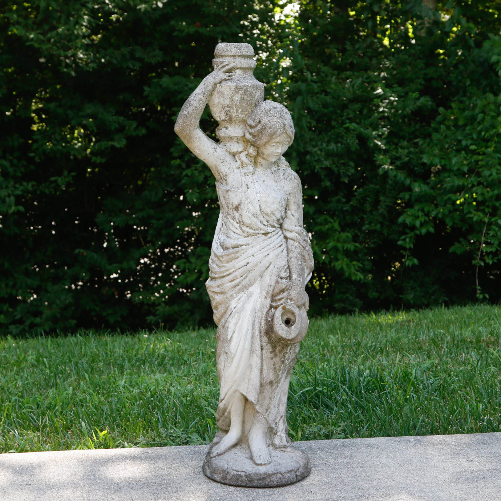 Female Concrete Fountain Statue