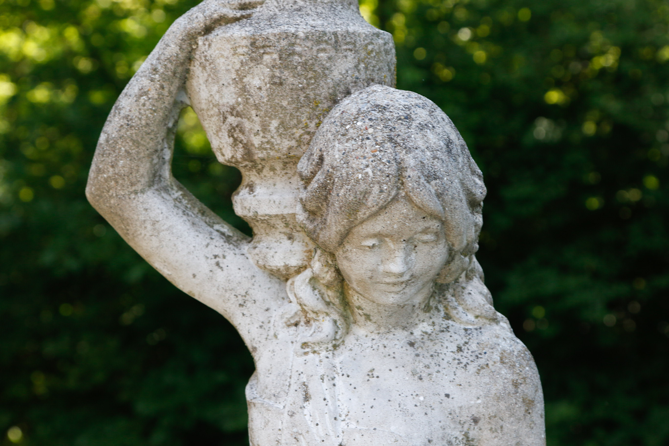 Female Concrete Fountain Statue