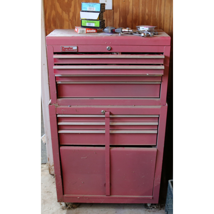 Red Popular Mechanics Tool Chest