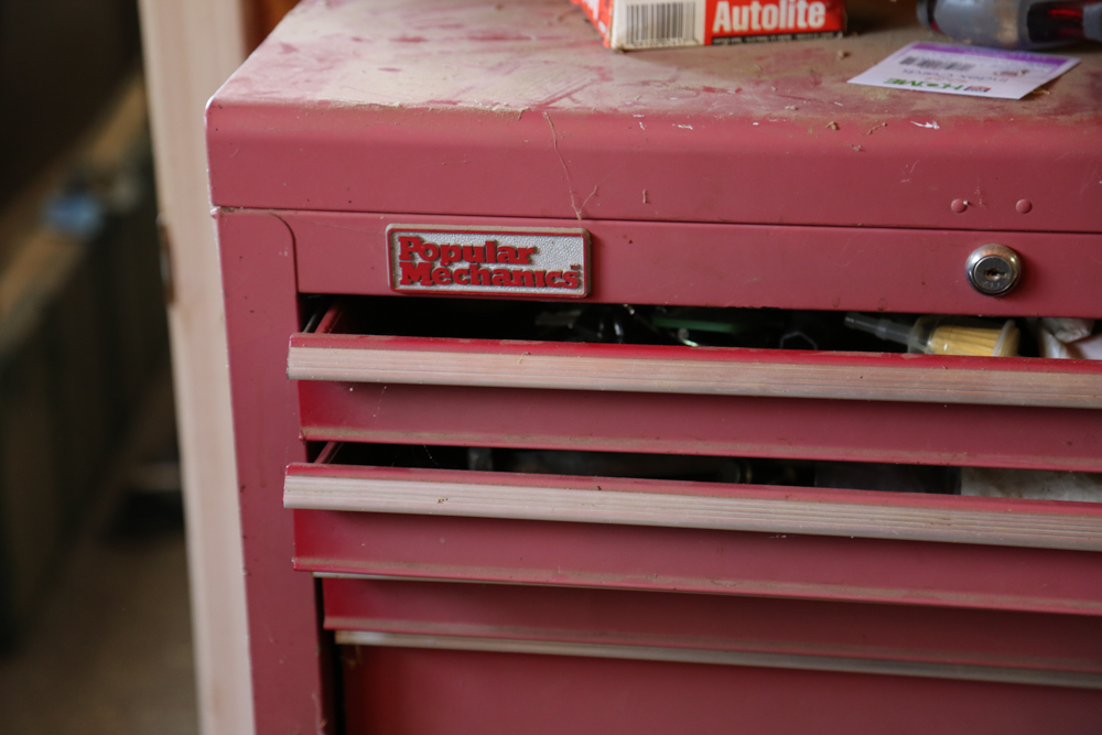 Red Popular Mechanics Tool Chest
