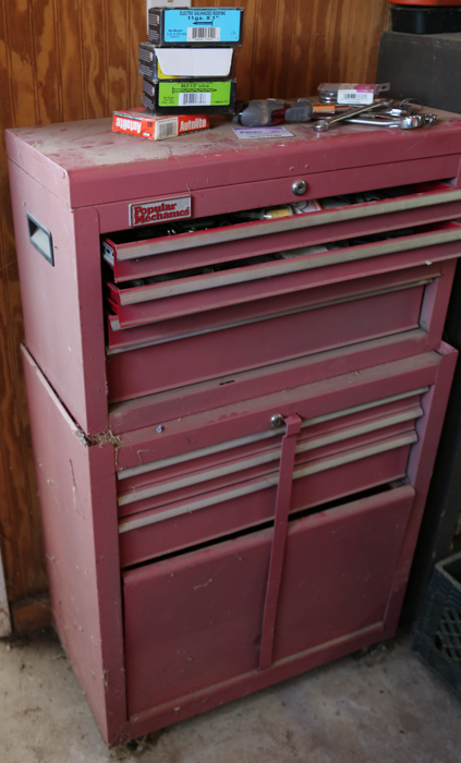 Red Popular Mechanics Tool Chest