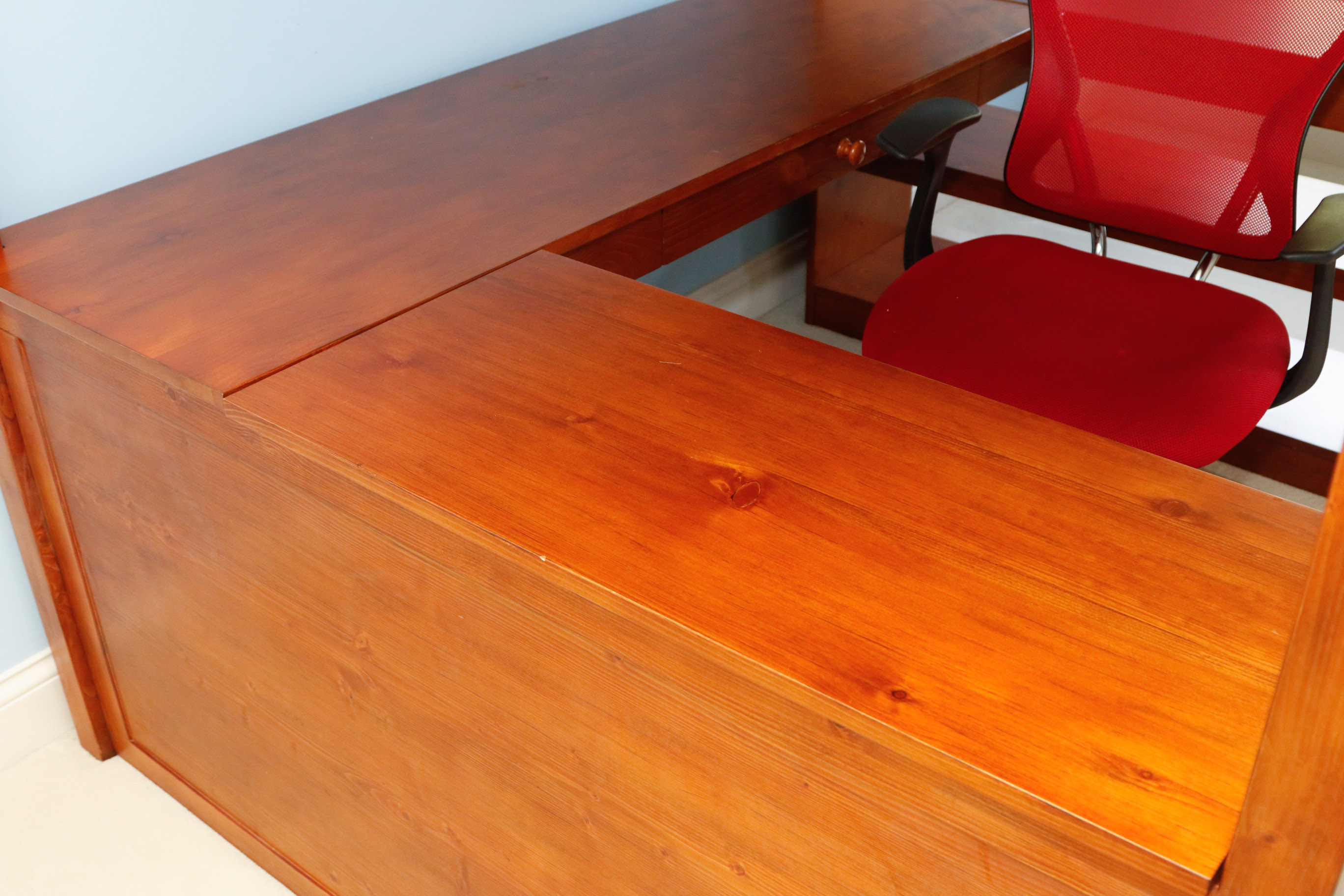 Pottery Barn Sleep & Study Loft Bed with Desk Chair