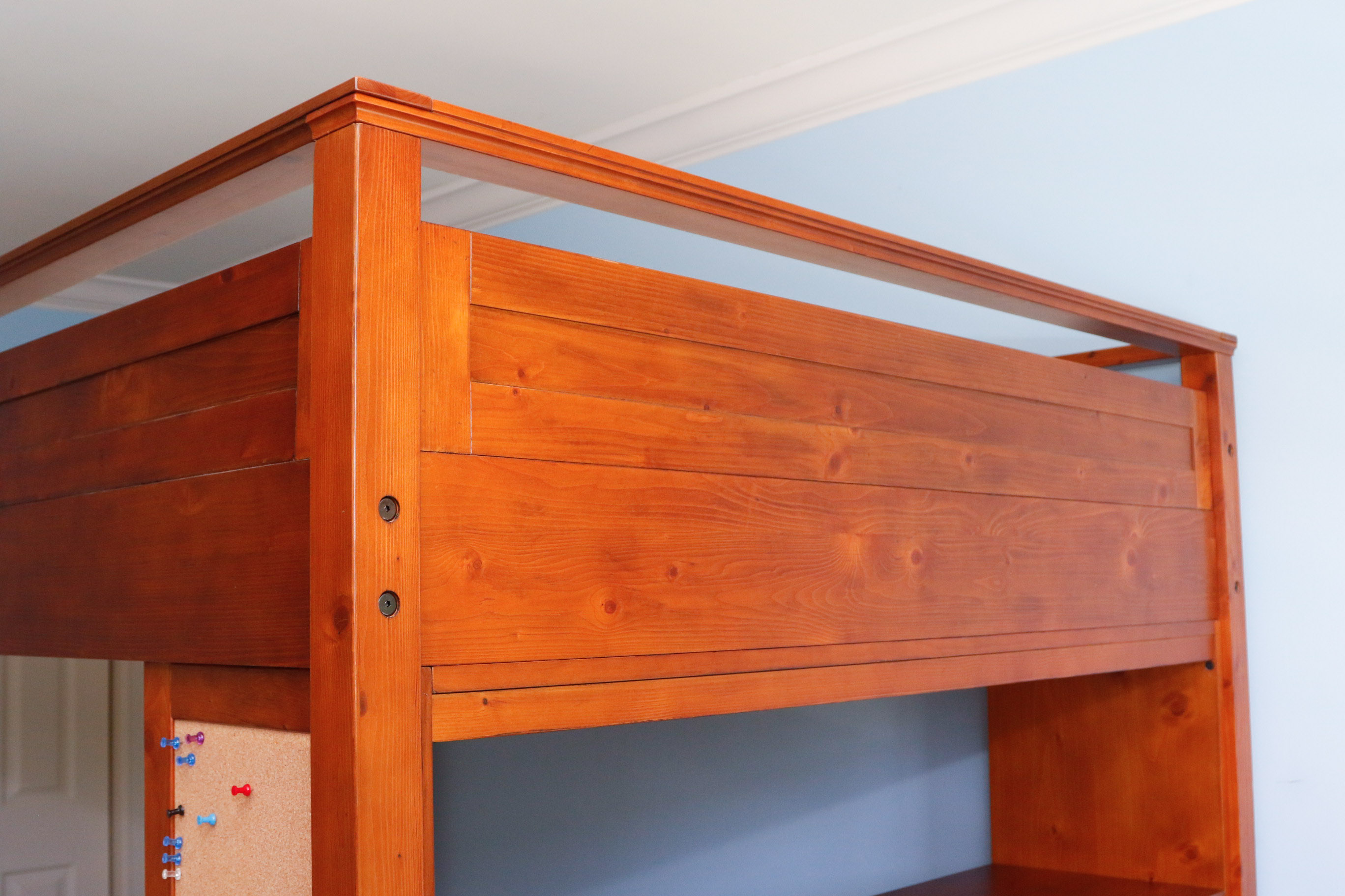 Pottery Barn Sleep & Study Loft Bed with Desk Chair