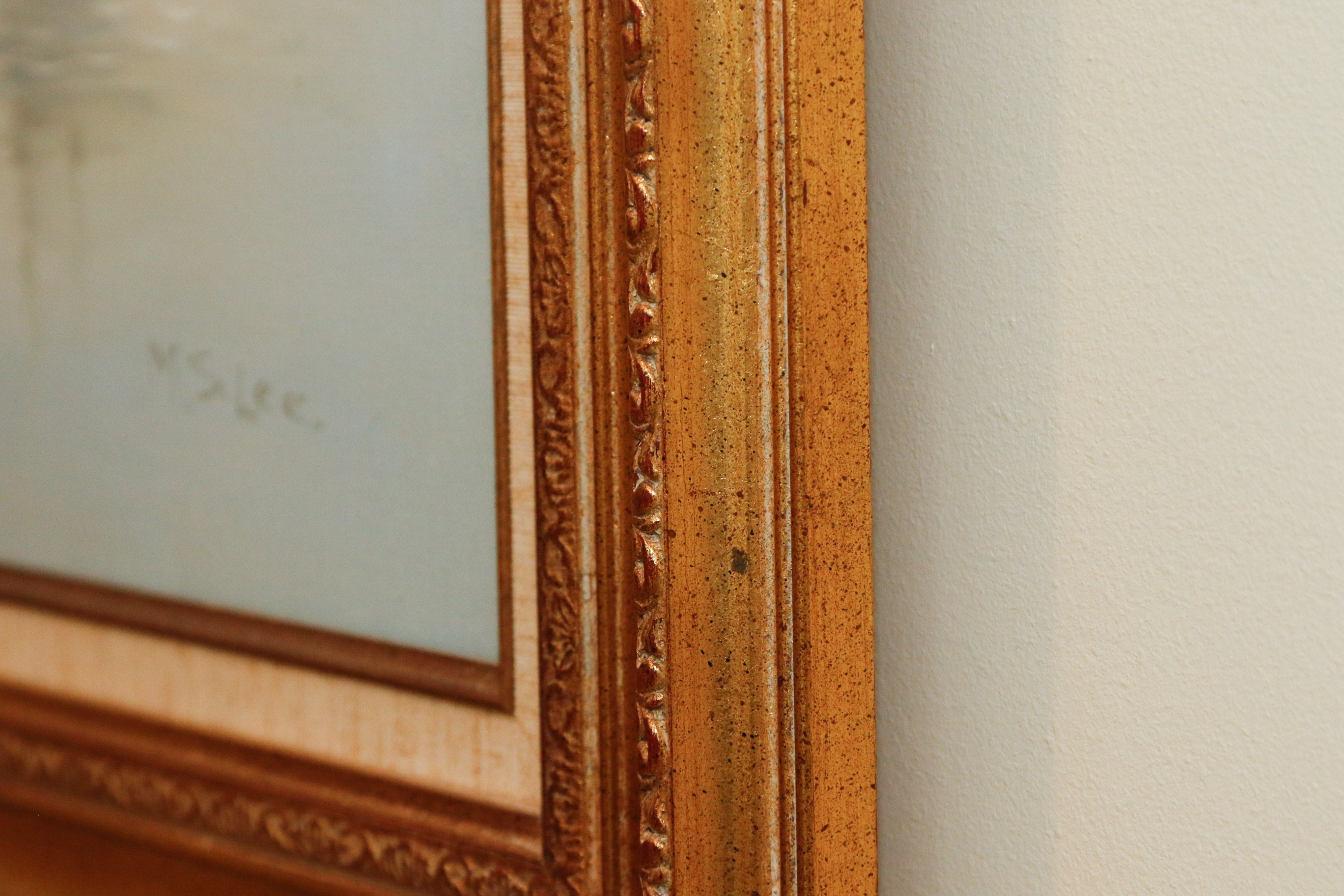 M.S. Lee Fishing Boat Maritime Oil Painting