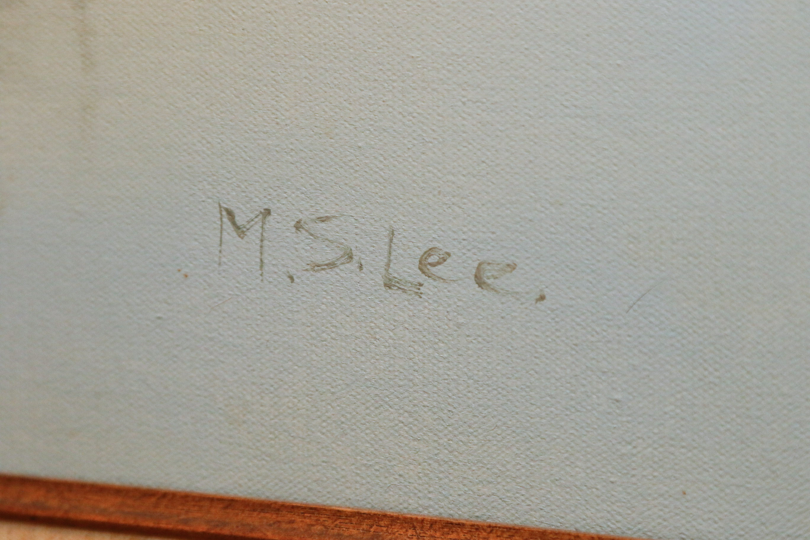 M.S. Lee Fishing Boat Maritime Oil Painting