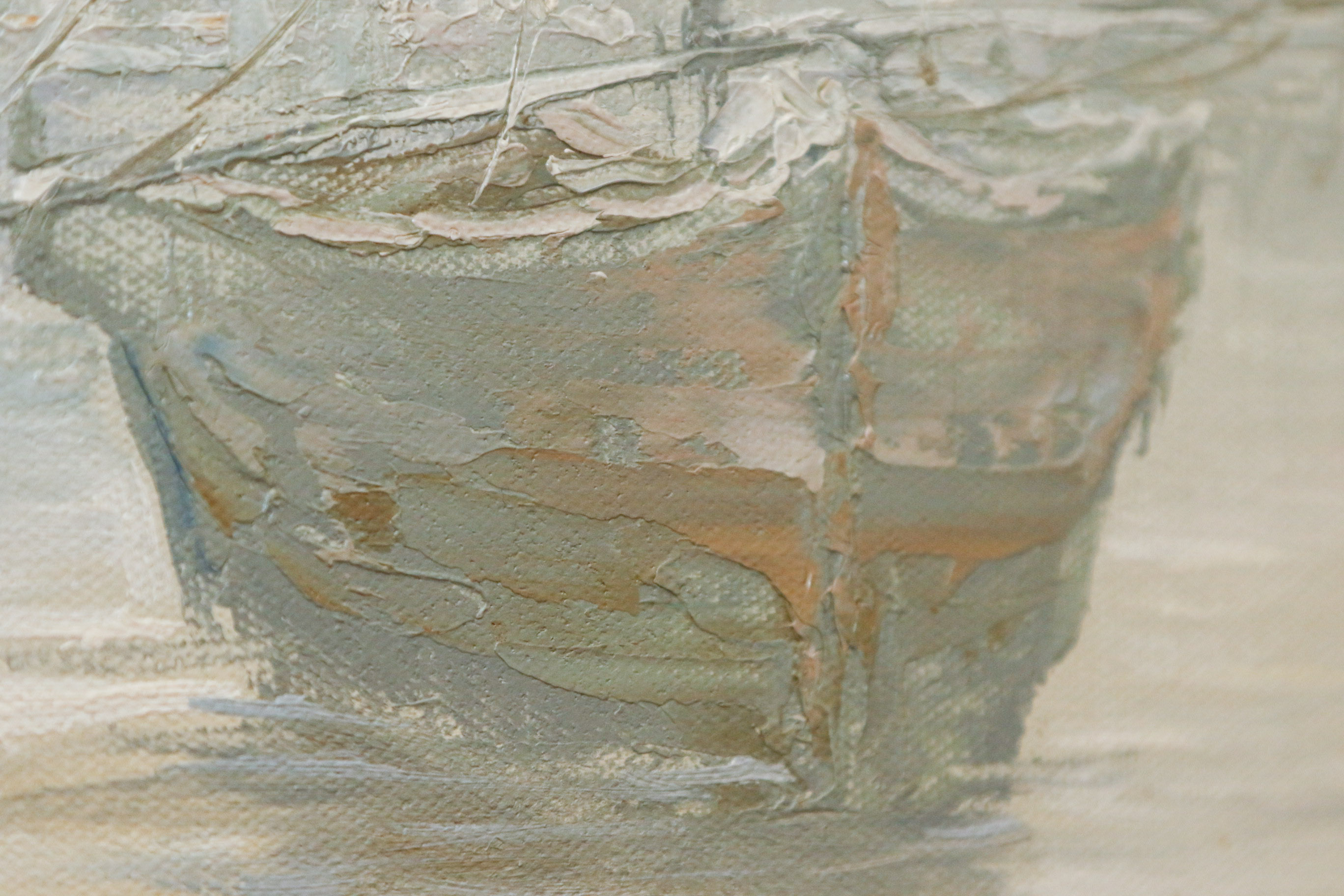 M.S. Lee Fishing Boat Maritime Oil Painting