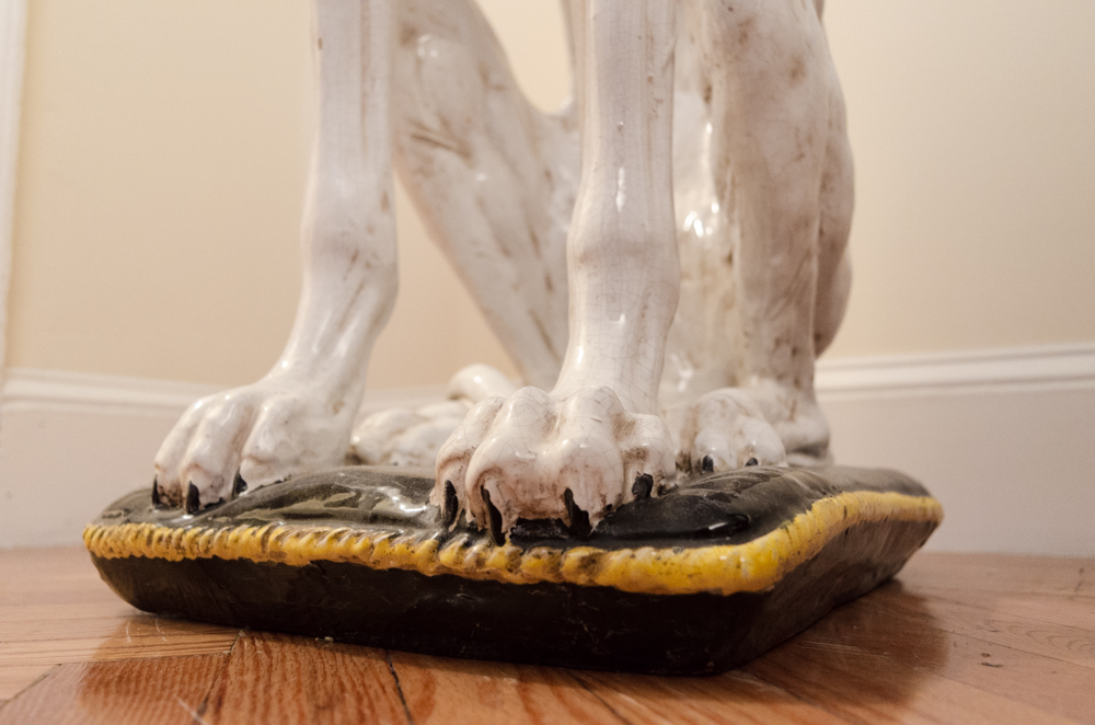 20th Century Ceramic Greyhound Sculpture