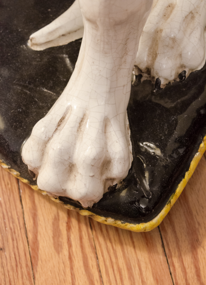 20th Century Ceramic Greyhound Sculpture