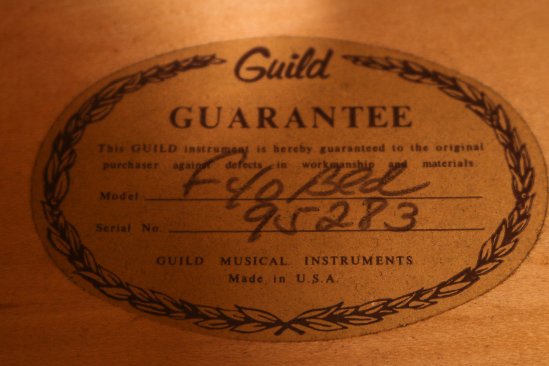 Vintage Guild Guitar Model F40