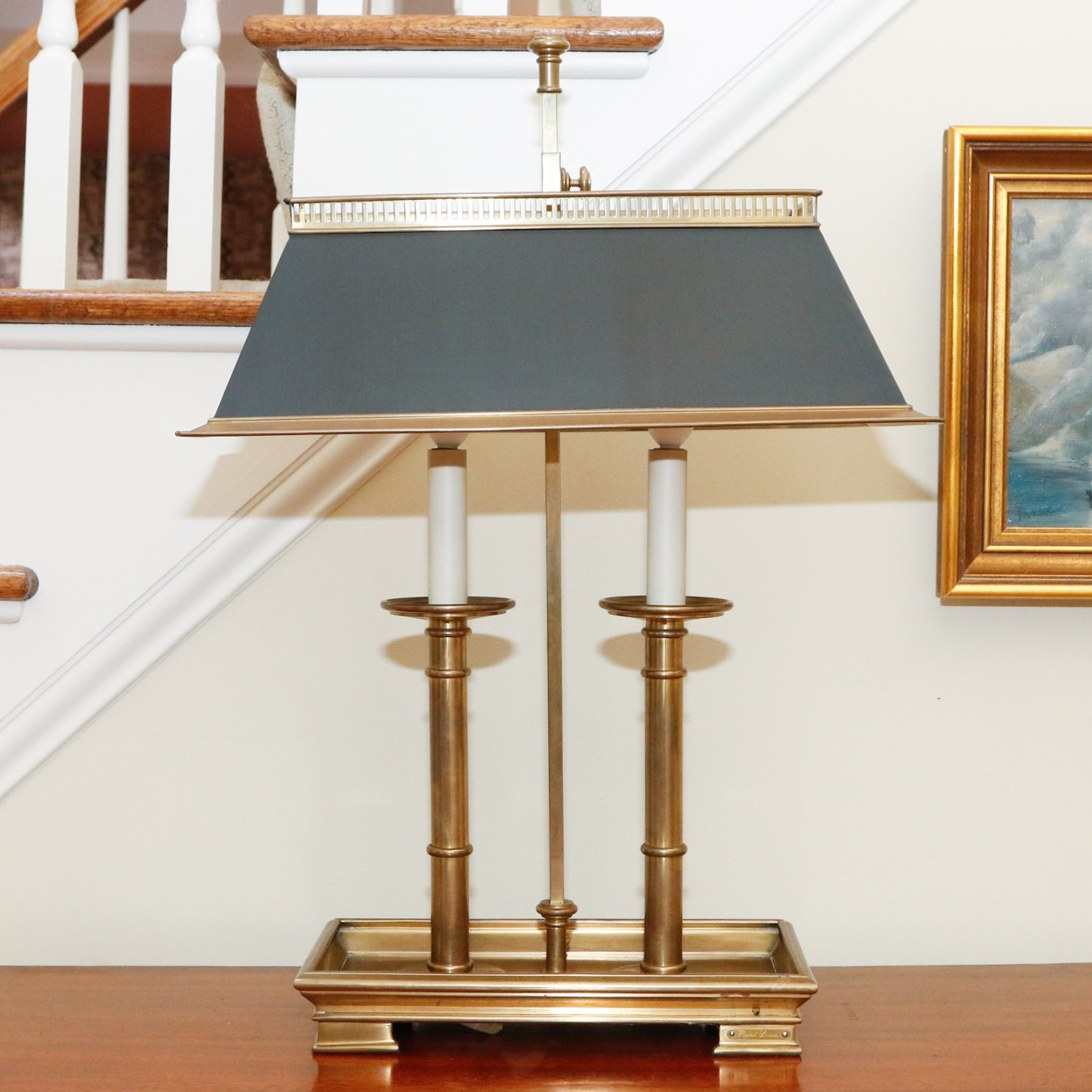 Ralph Lauren Brass Library Lamp