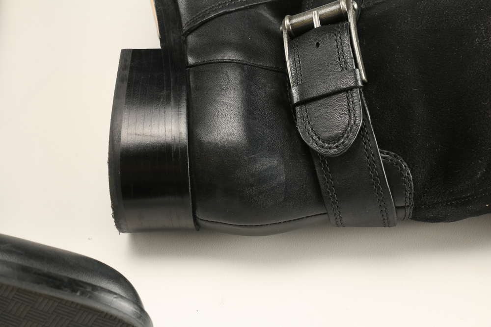 Pair of Black Leather Cole Haan High Boots