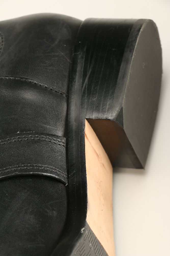 Pair of Black Leather Cole Haan High Boots