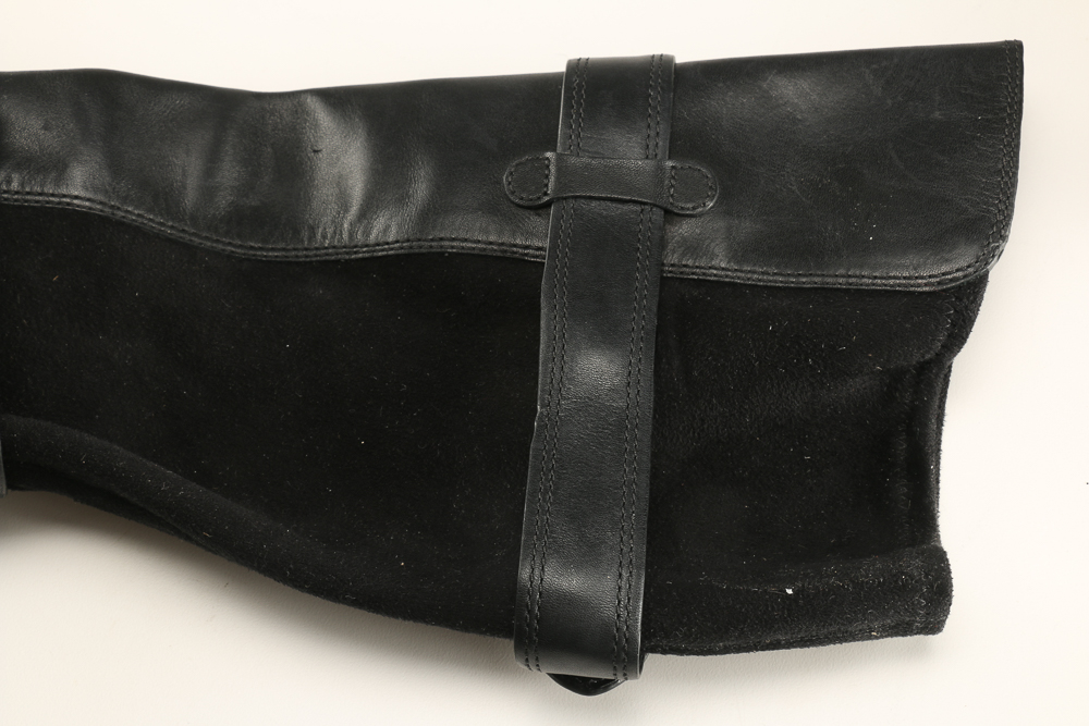 Pair of Black Leather Cole Haan High Boots