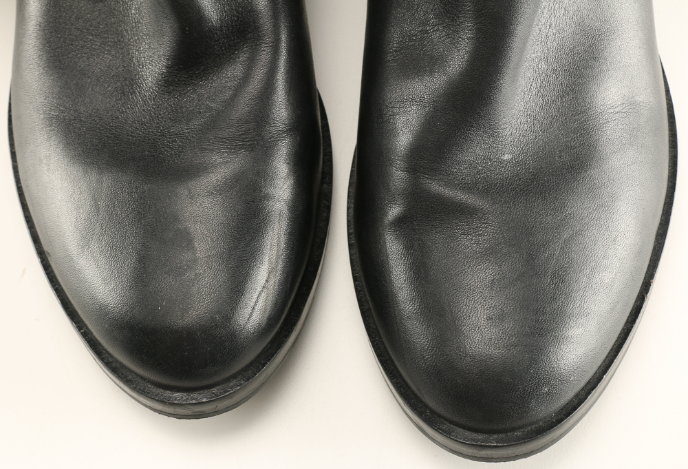 Pair of Black Leather Cole Haan High Boots