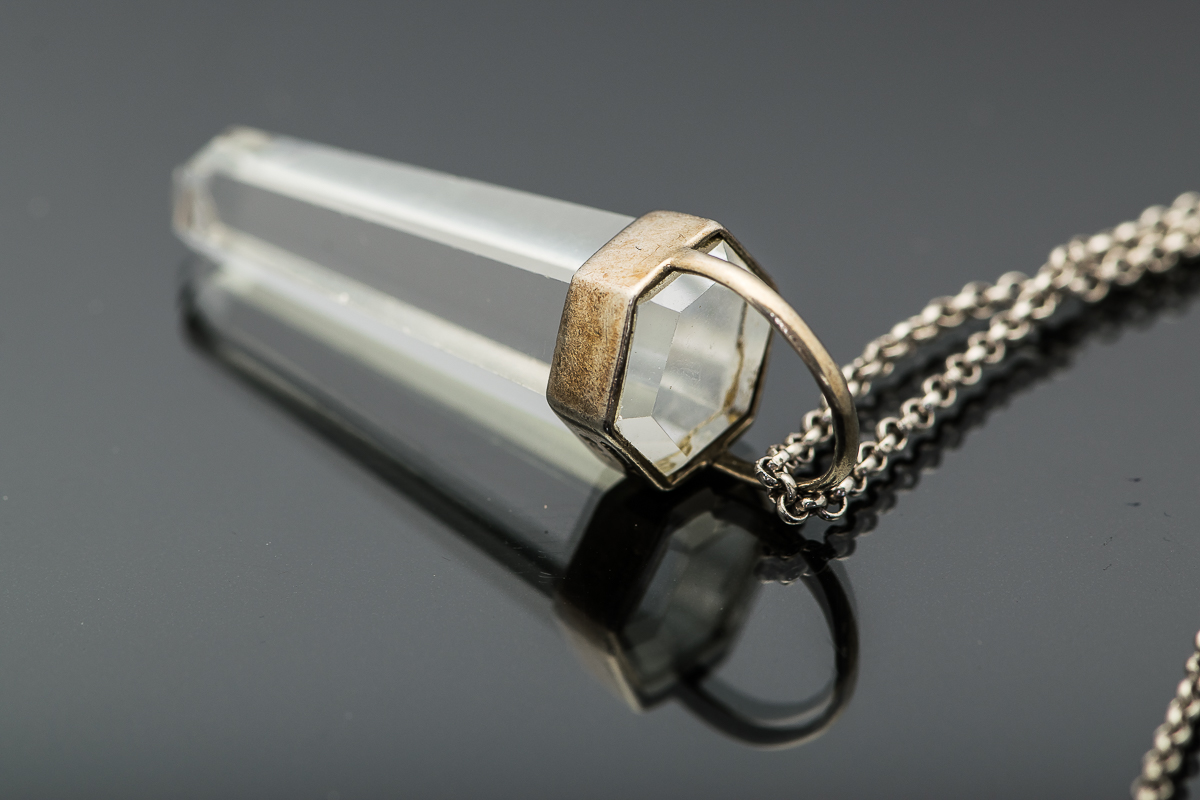 Sterling Silver Drop Pendant Necklace