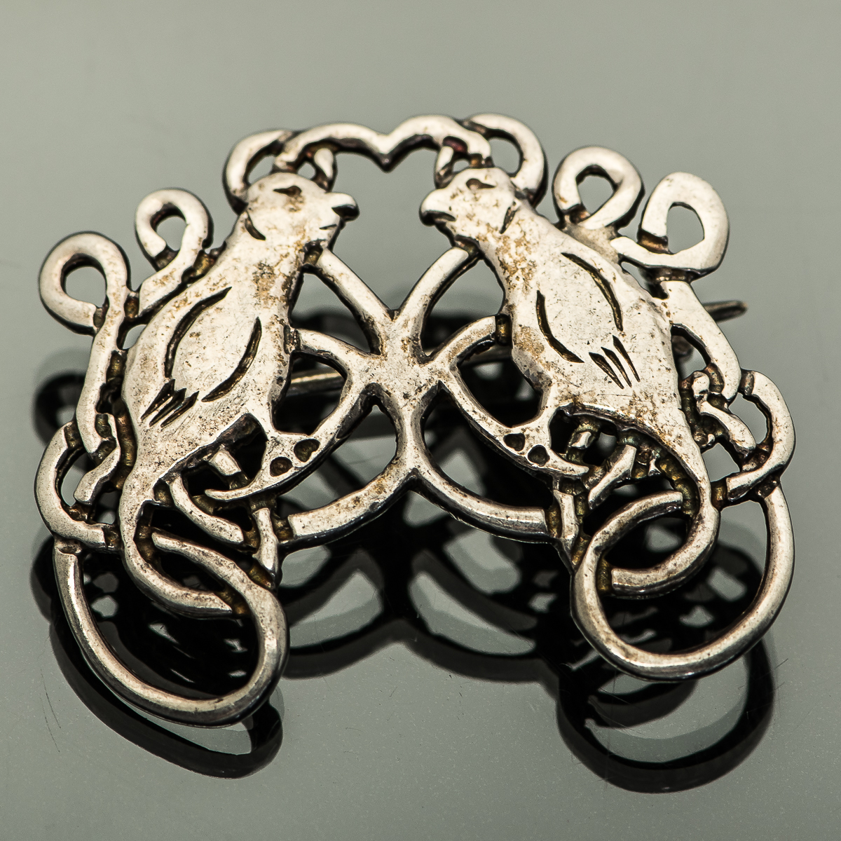 Vintage Irish Made Sterling Silver Bird Brooch