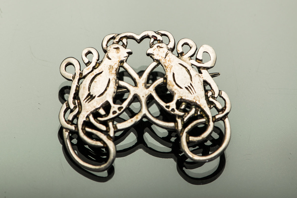 Vintage Irish Made Sterling Silver Bird Brooch