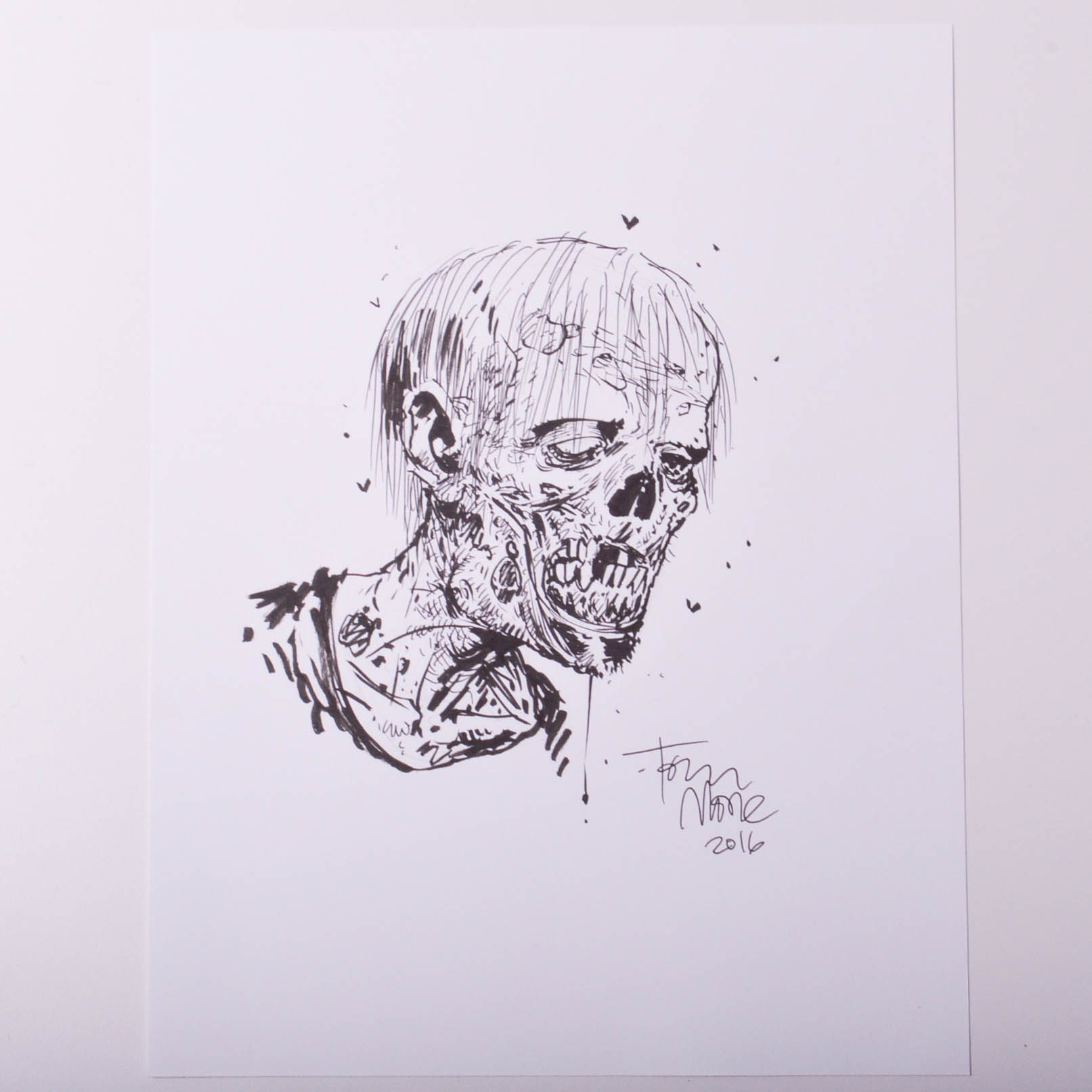 Tony Moore Zombie Sketch