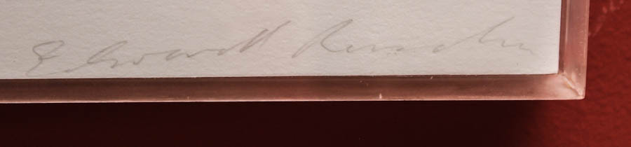 Edward Ruscha Limited Edition Serigraph