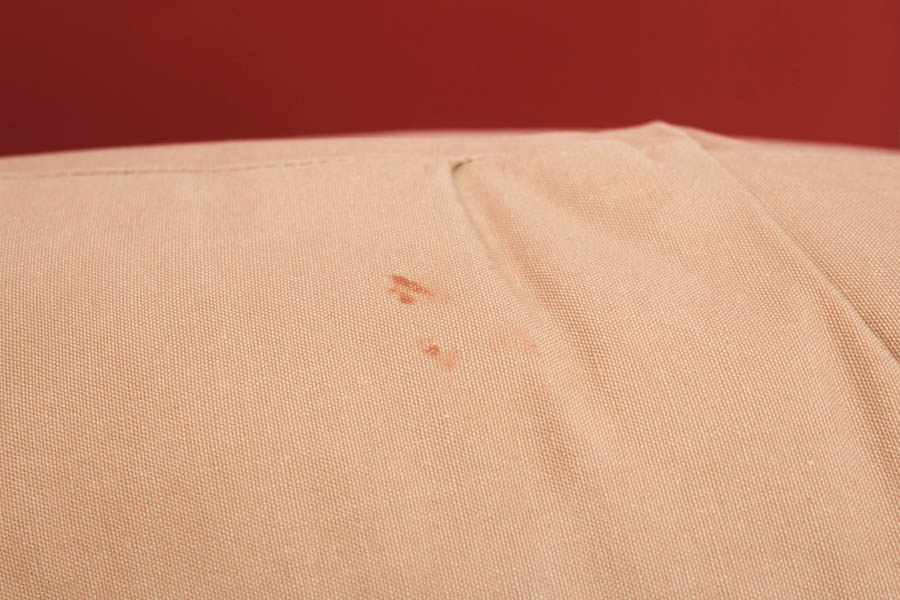 Pair of Upholstered Khaki Wingback Accent Chairs