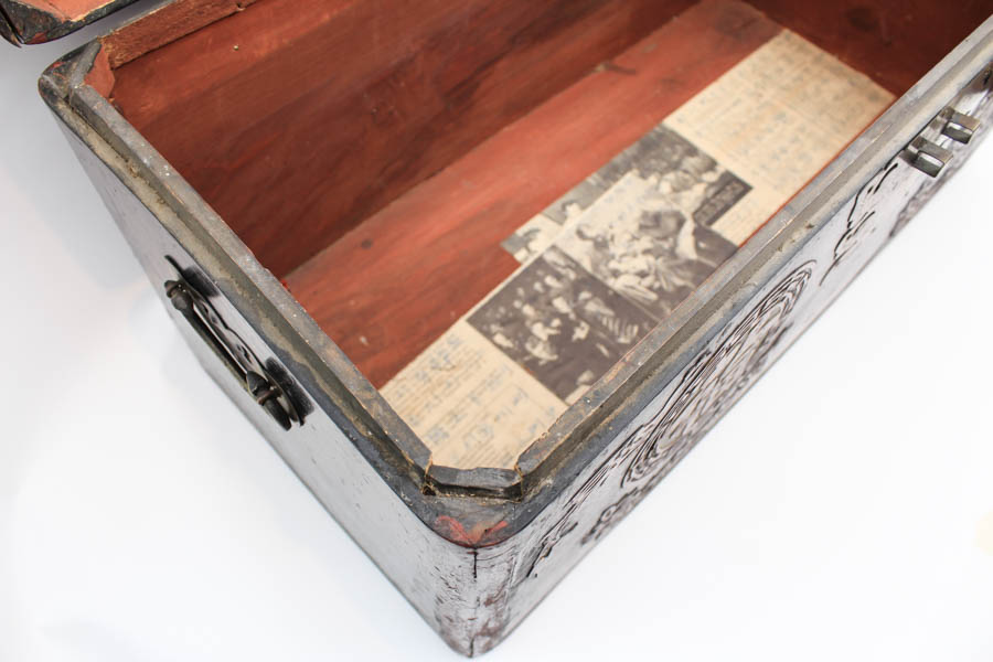 Antique Korean Wooden Trunk