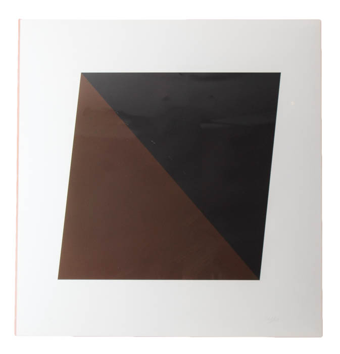 Ellsworth Kelly Limited Edition Lithograph "Black/Brown"
