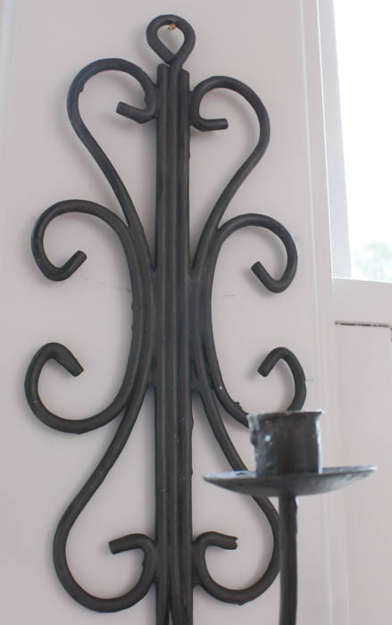 Pair of Wrought Iron Candle Sconces