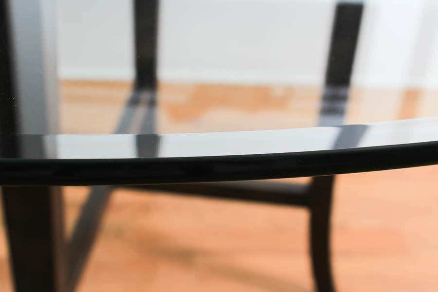 Round Glass Top Dining Table