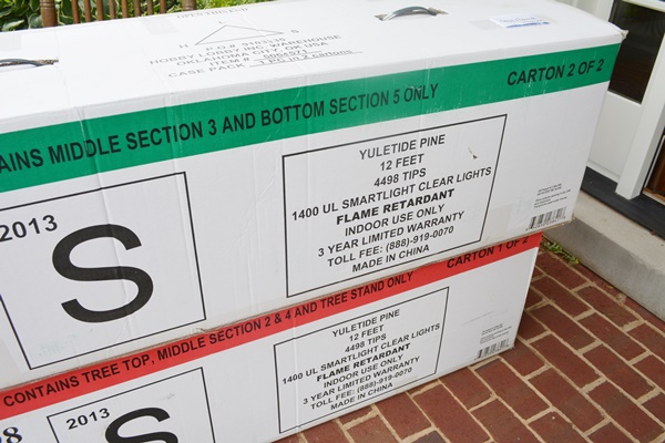 Large Illuminated 12' Yuletide Pine Artificial Christmas Tree