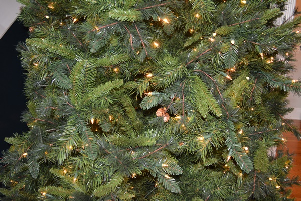 Large Illuminated 12' Yuletide Pine Artificial Christmas Tree