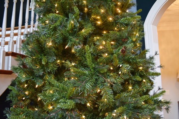 Large Illuminated 12' Yuletide Pine Artificial Christmas Tree