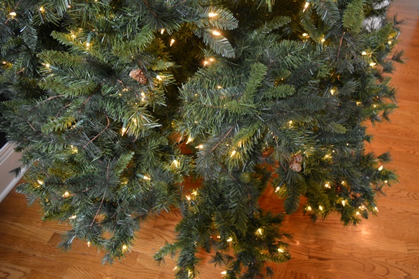 Large Illuminated 12' Yuletide Pine Artificial Christmas Tree