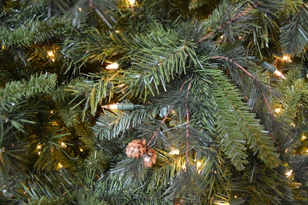 Large Illuminated 12' Yuletide Pine Artificial Christmas Tree