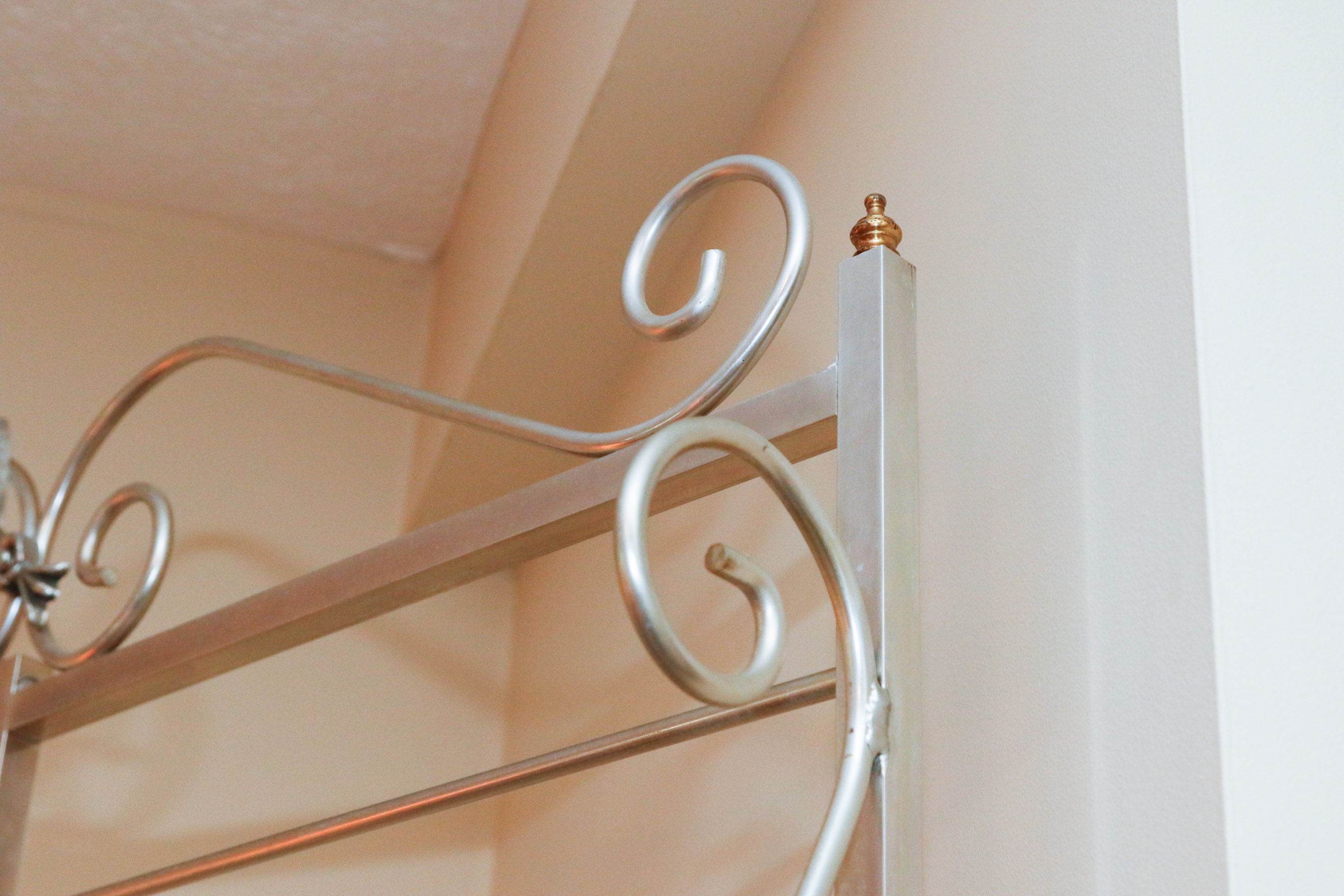 Steel, Brass and Glass Etagere