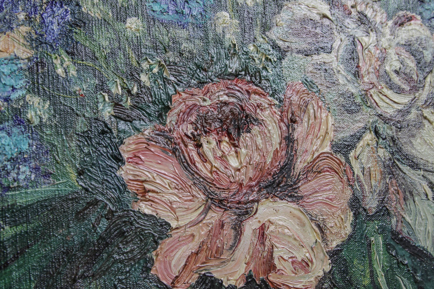 Floral Still Life Oil Painting on Canvas