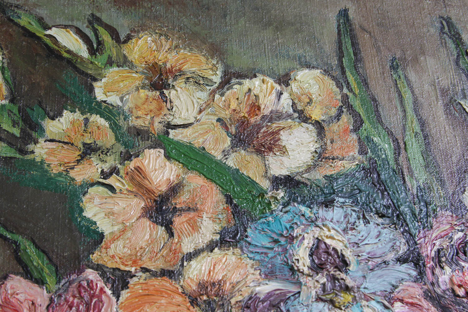 Floral Still Life Oil Painting on Canvas