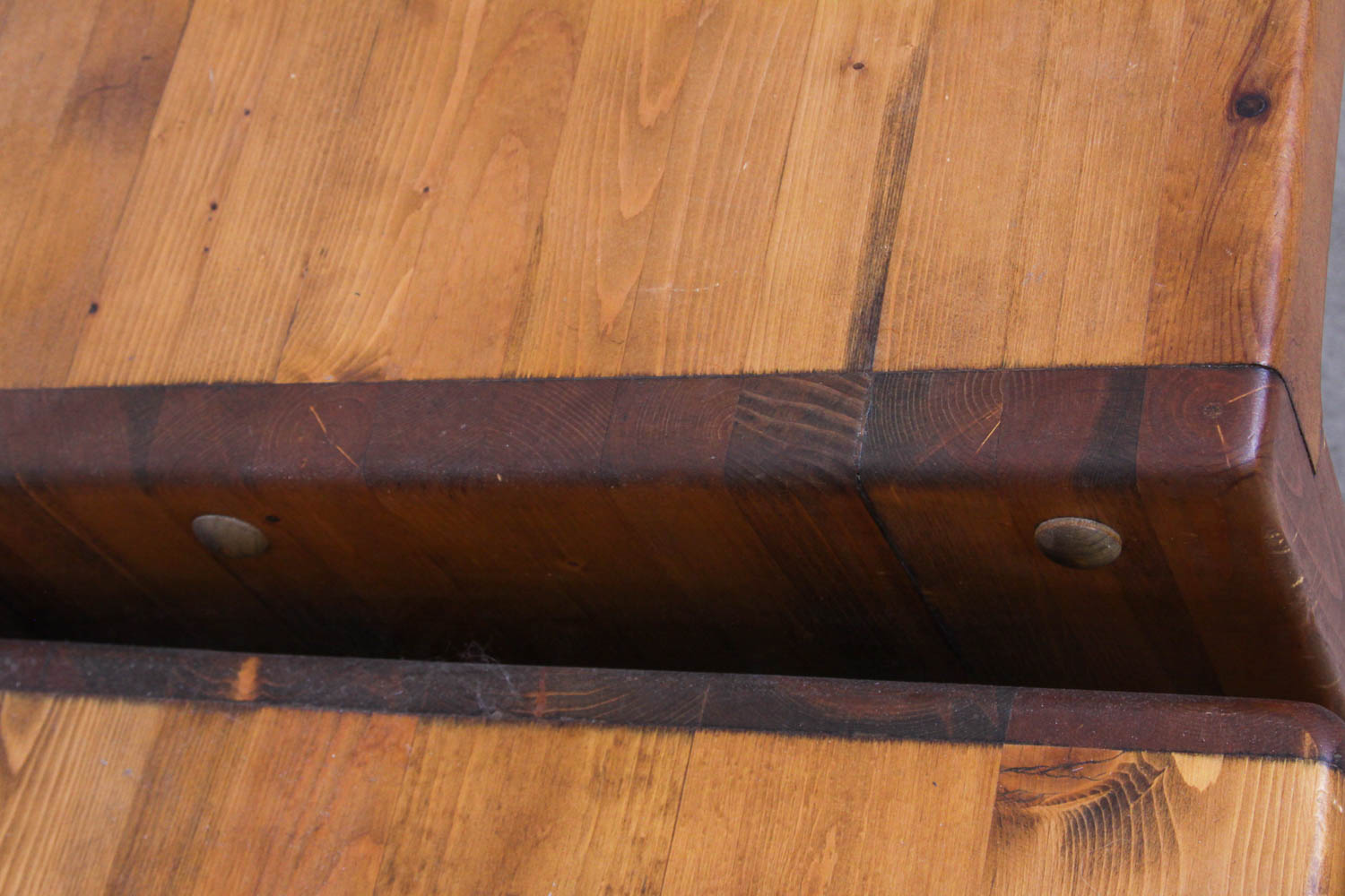 One Layer Desk and Attached Filing Cabinet