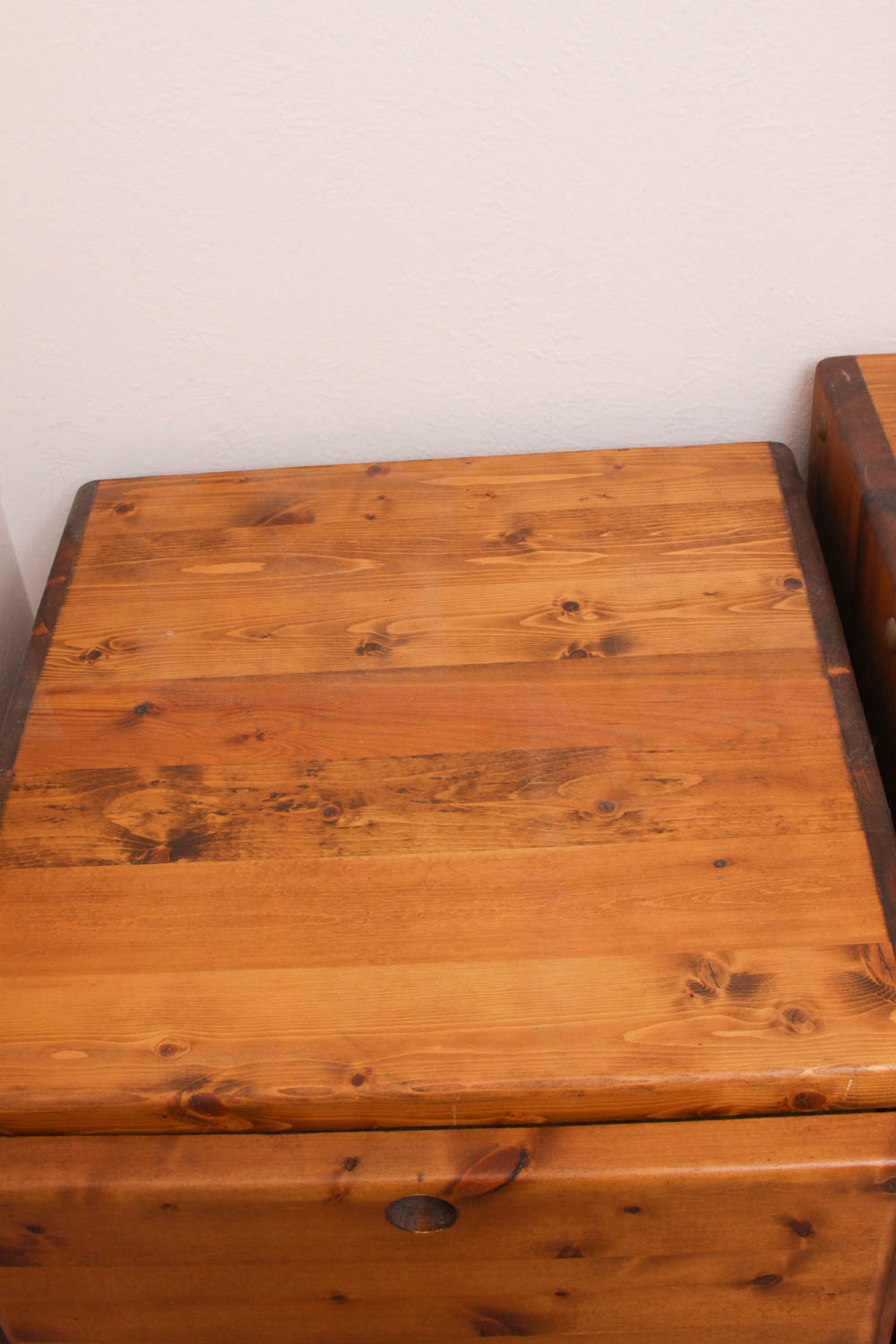 One Layer Desk and Attached Filing Cabinet