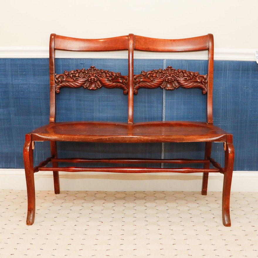 Double-Back Settee Bench