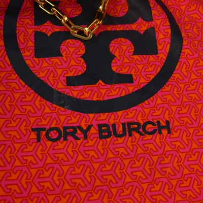 Tory Burch Black Leather Crossbody with Bold Insignia