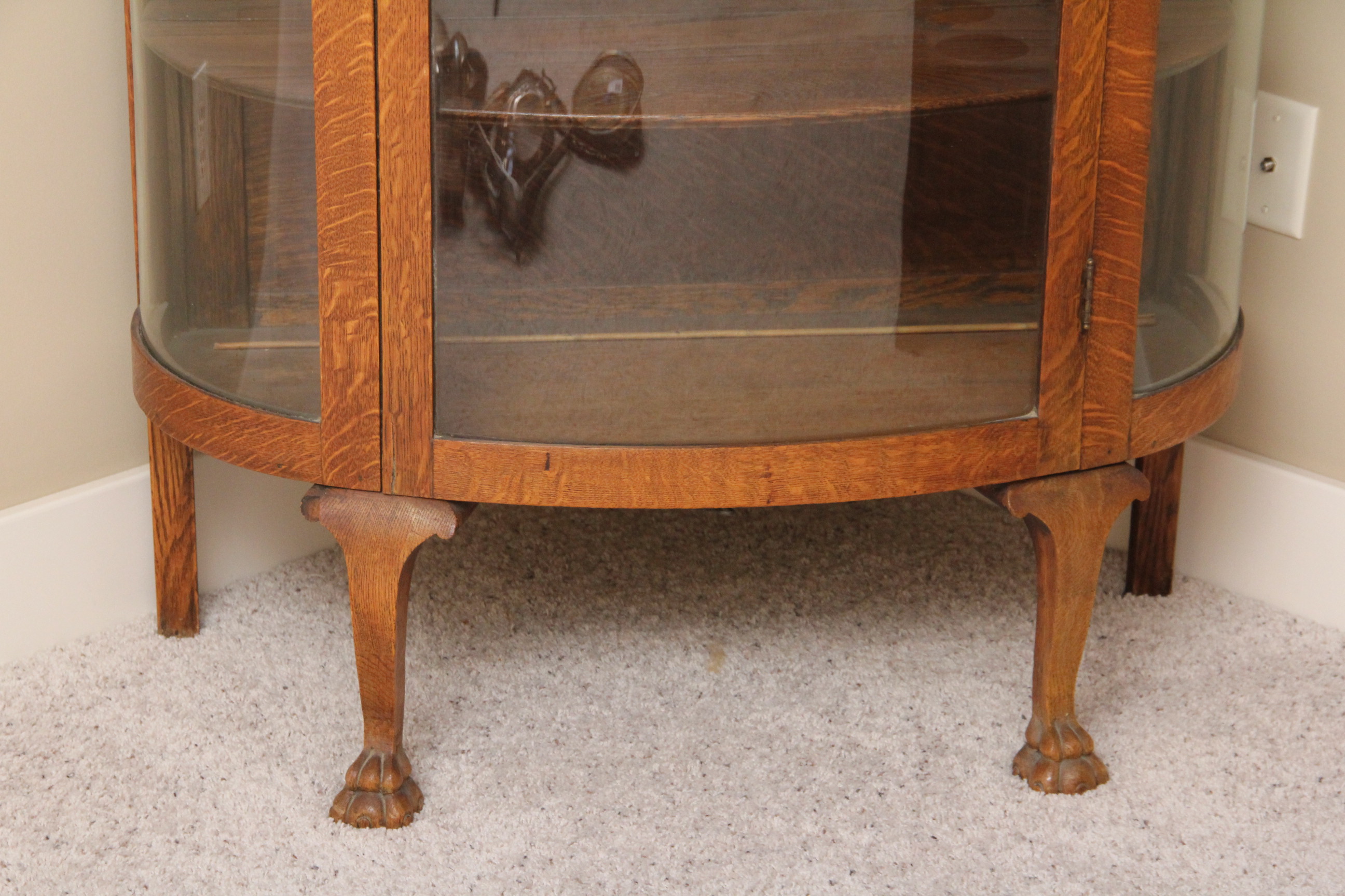 Antique Oak China Cabinet