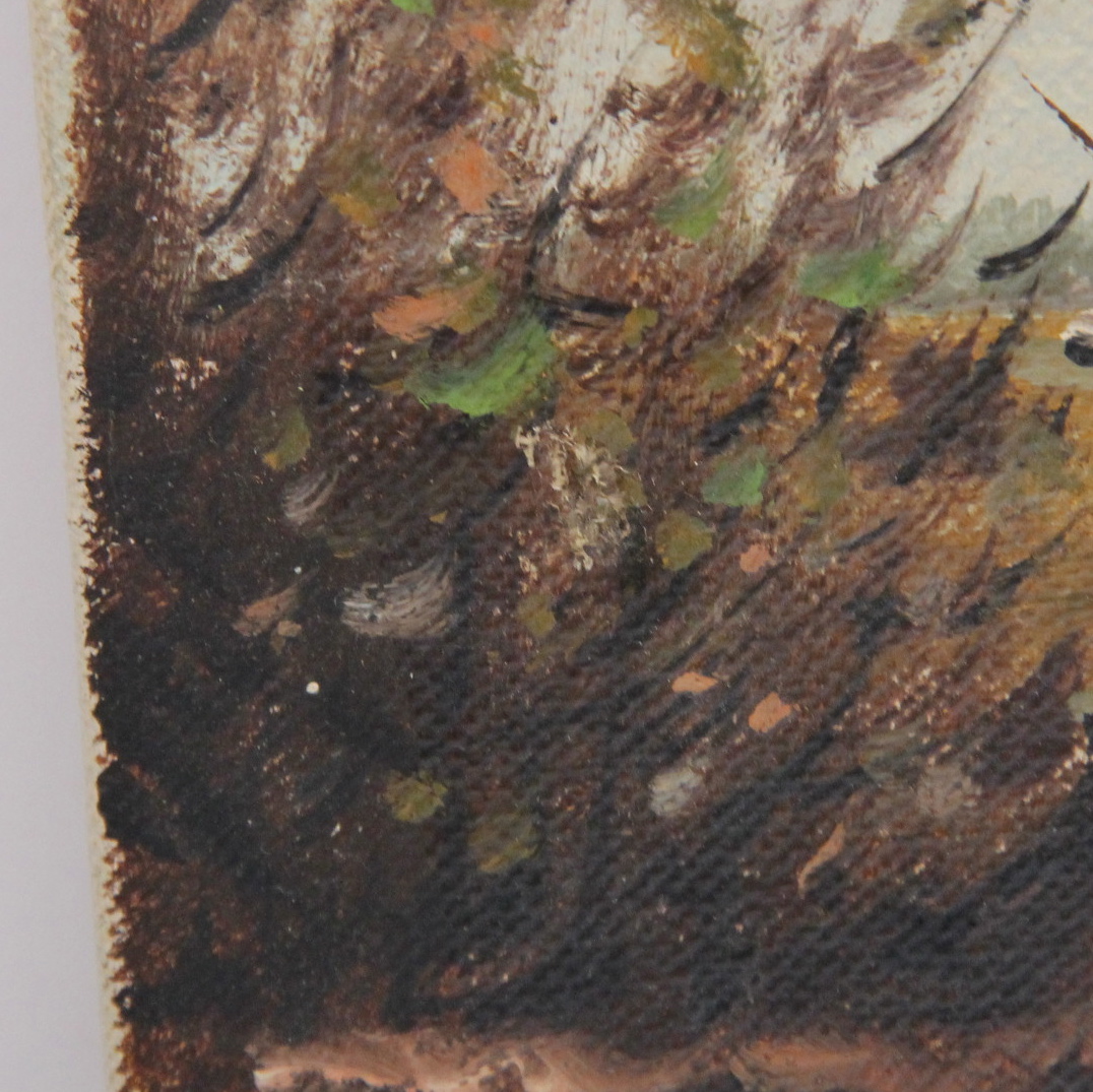 Signed Joseph Brocken Windmill Oil Painting